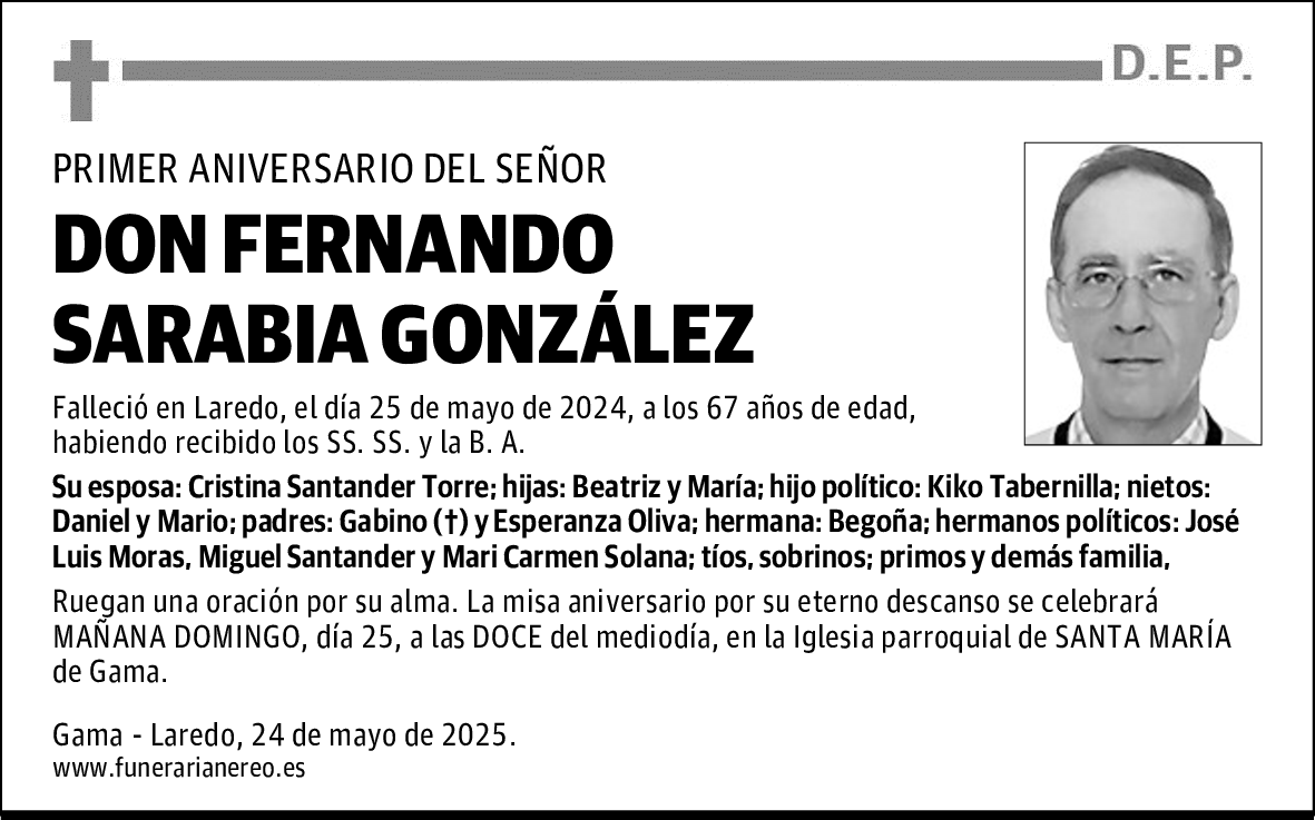 DON FERNANDO SARABIA GONZÁLEZ