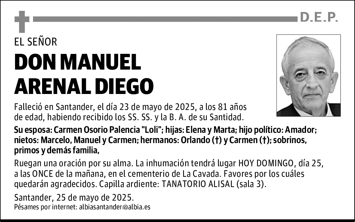 DON MANUEL ARENAL DIEGO