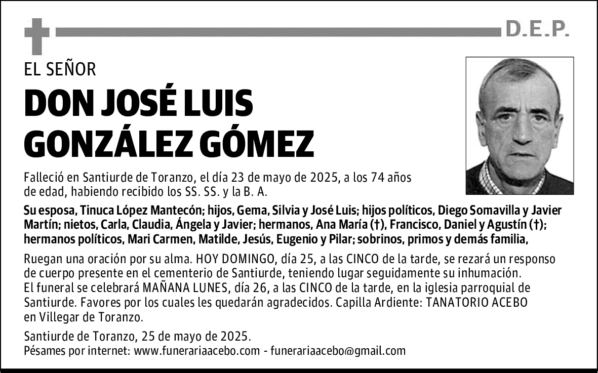 DON JOSÉ LUIS GONZÁLEZ GÓMEZ