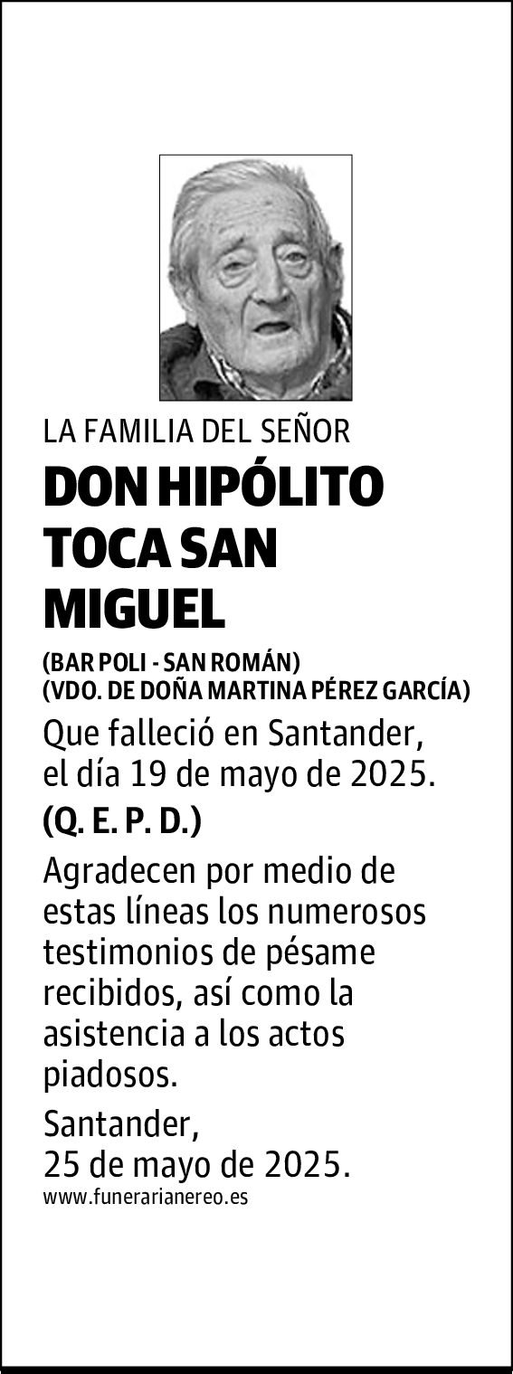 DON HIPÓLITO TOCA SAN MIGUEL