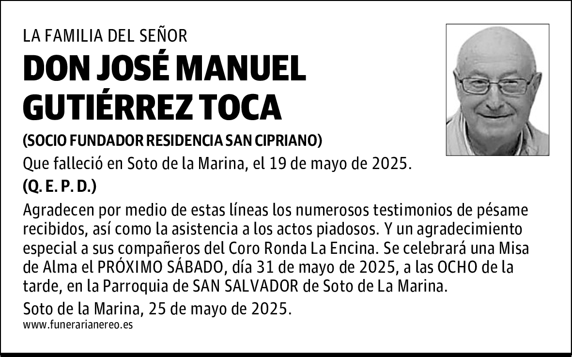 DON JOSÉ MANUEL GUTIÉRREZ TOCA
