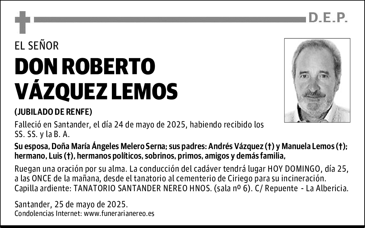DON ROBERTO VÁZQUEZ LEMOS