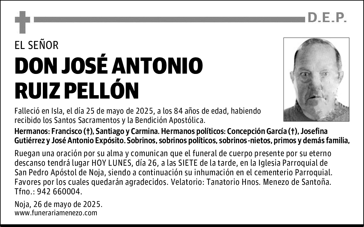 DON JOSÉ ANTONIO RUIZ PELLÓN