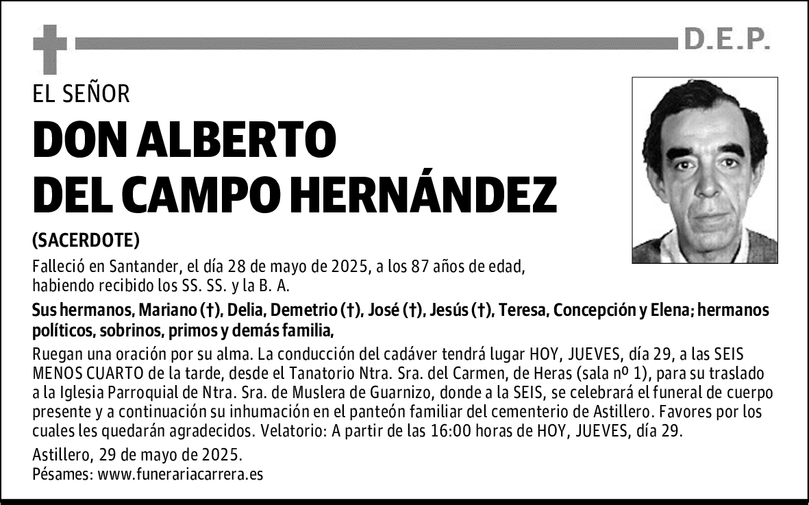 DON ALBERTO DEL CAMPO HERNÁNDEZ