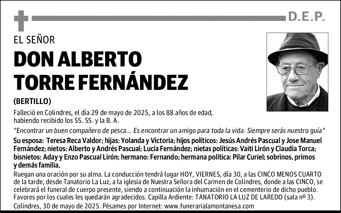 DON ALBERTO TORRE FERNÁNDEZ