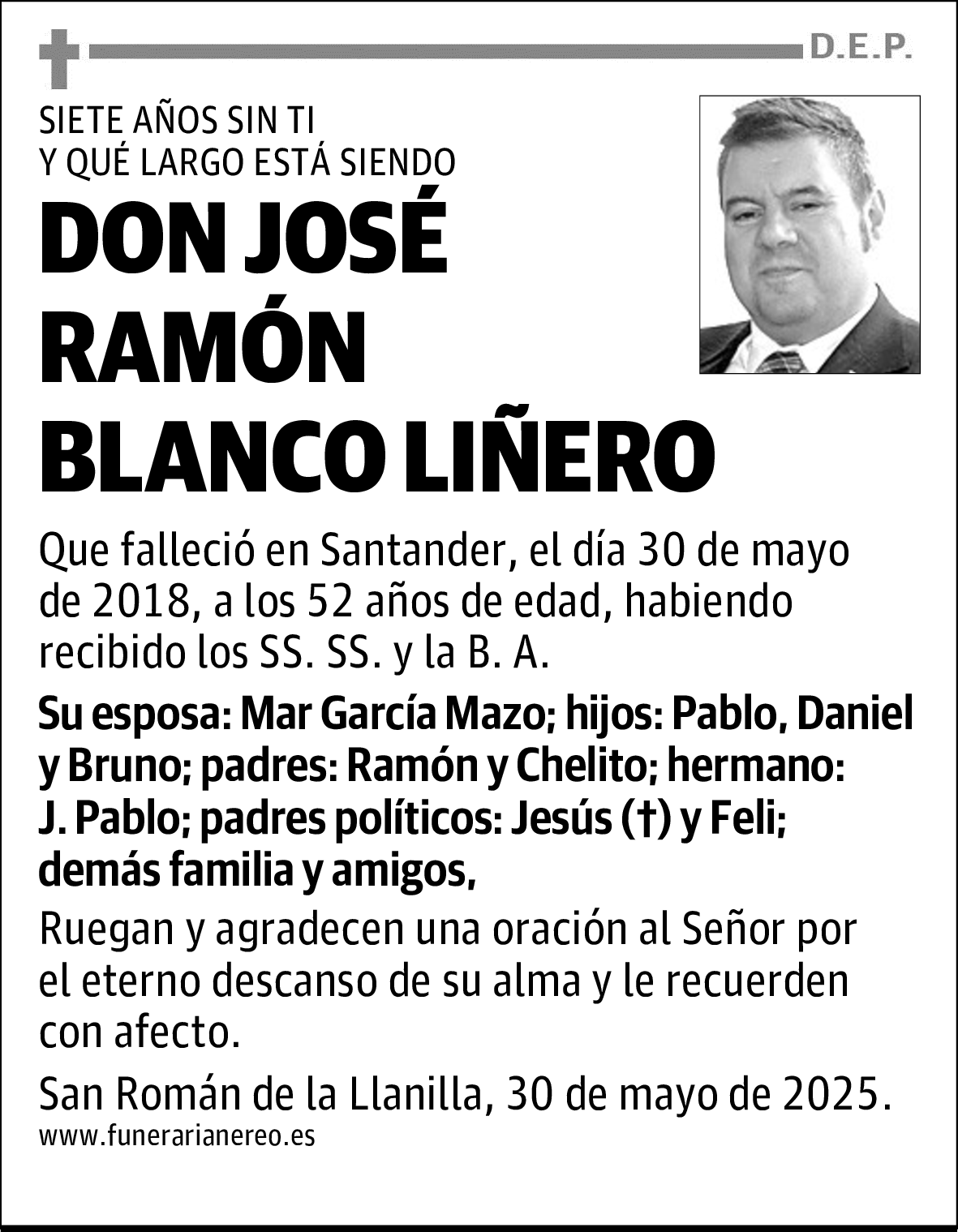 DON JOSÉ RAMÓN BLANCO LIÑERO