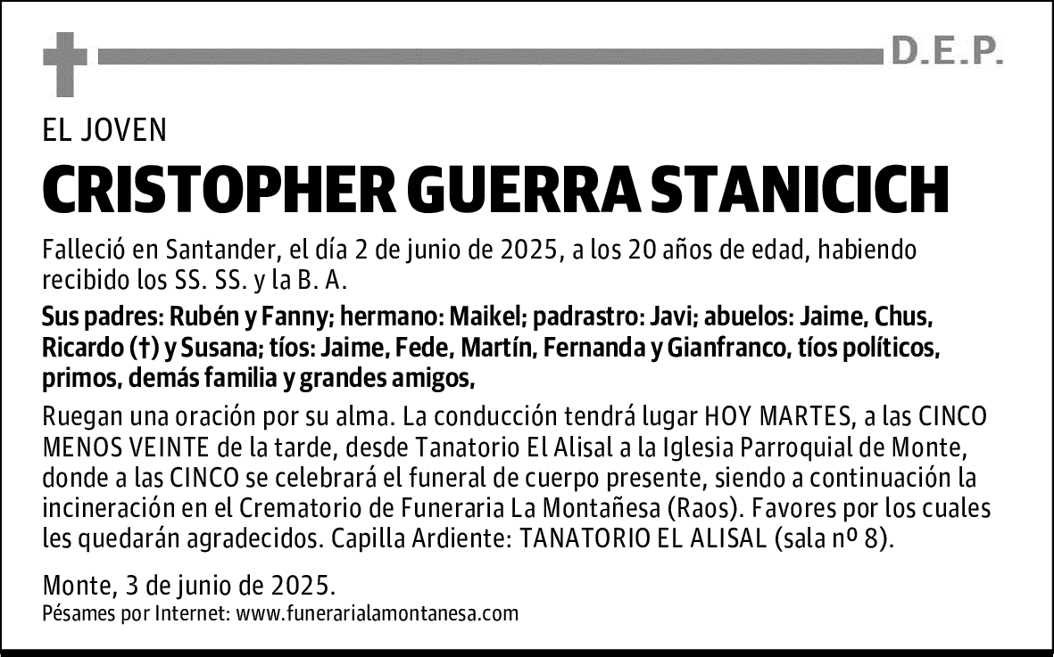 CRISTOPHER GUERRA STANICICH