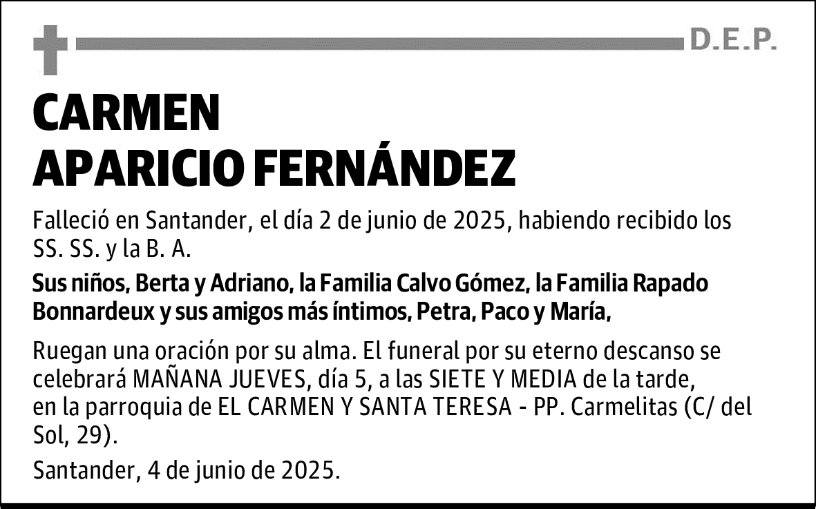 CARMEN APARICIO FERNÁNDEZ