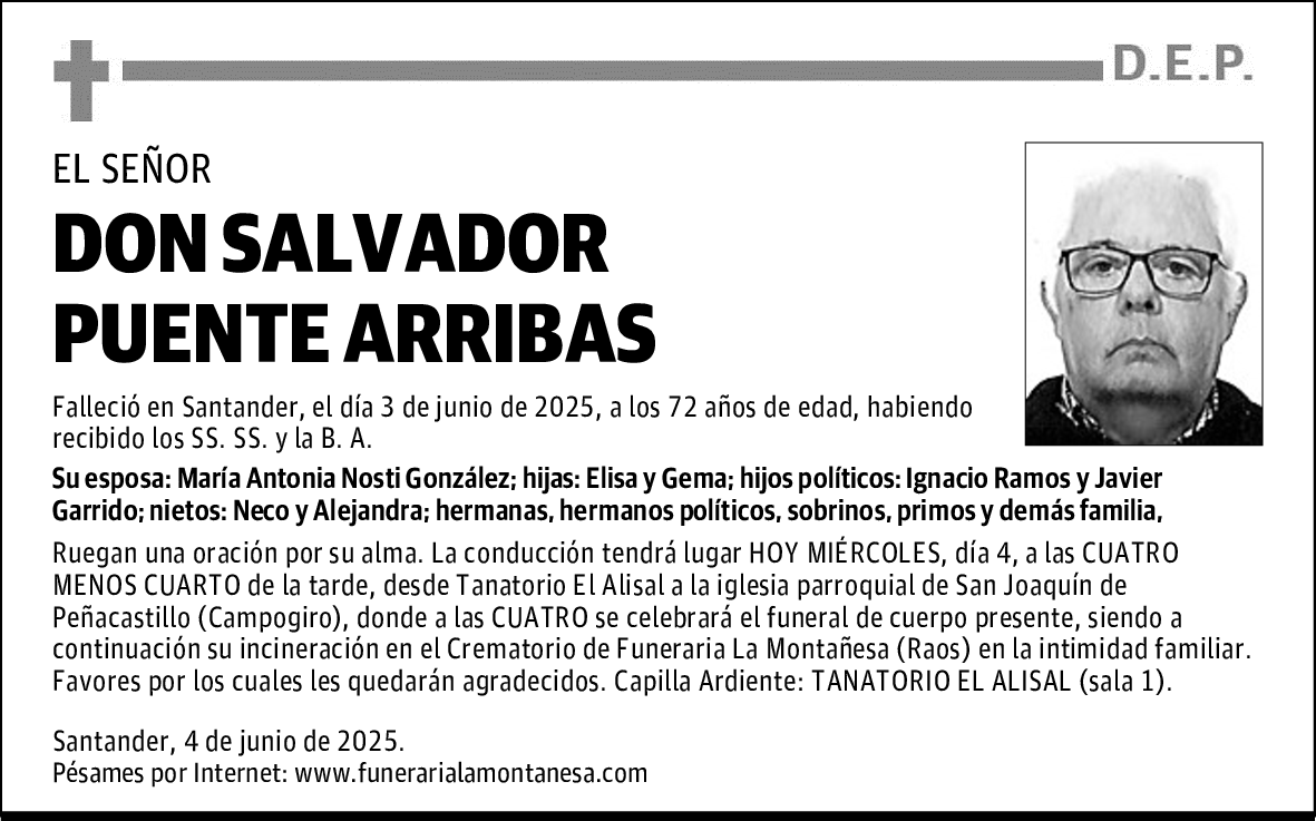 DON SALVADOR PUENTE ARRIBAS