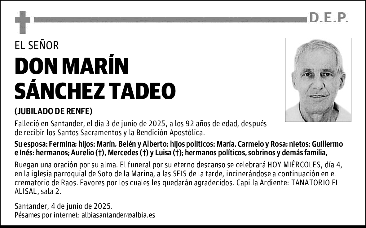 DON MARÍN SÁNCHEZ TADEO