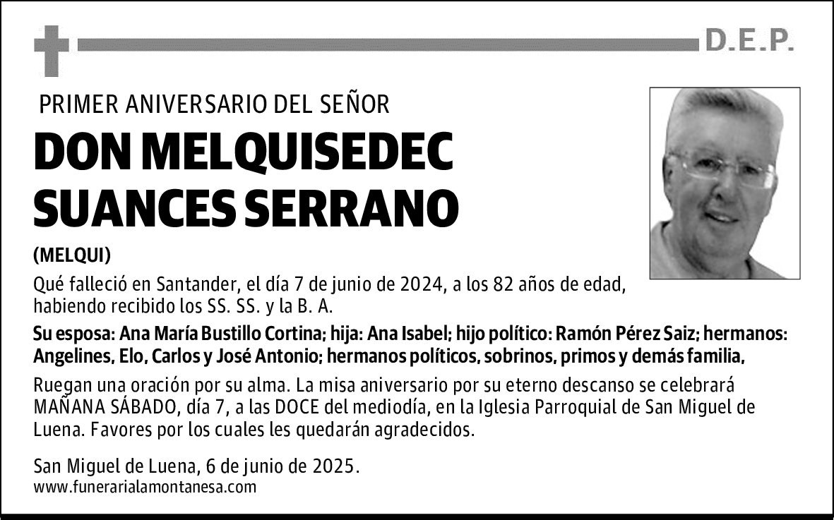 DON MELQUISEDEC SUANCES SERRANO