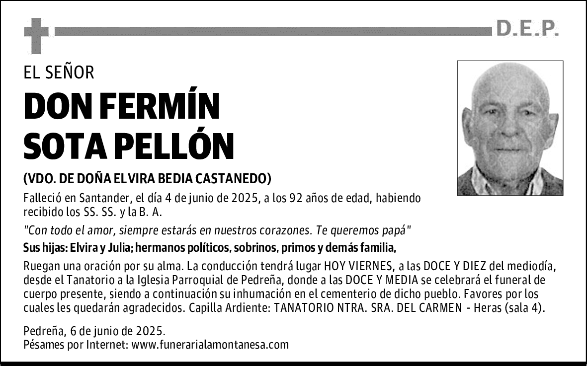 DON FERMÍN SOTA PELLÓN