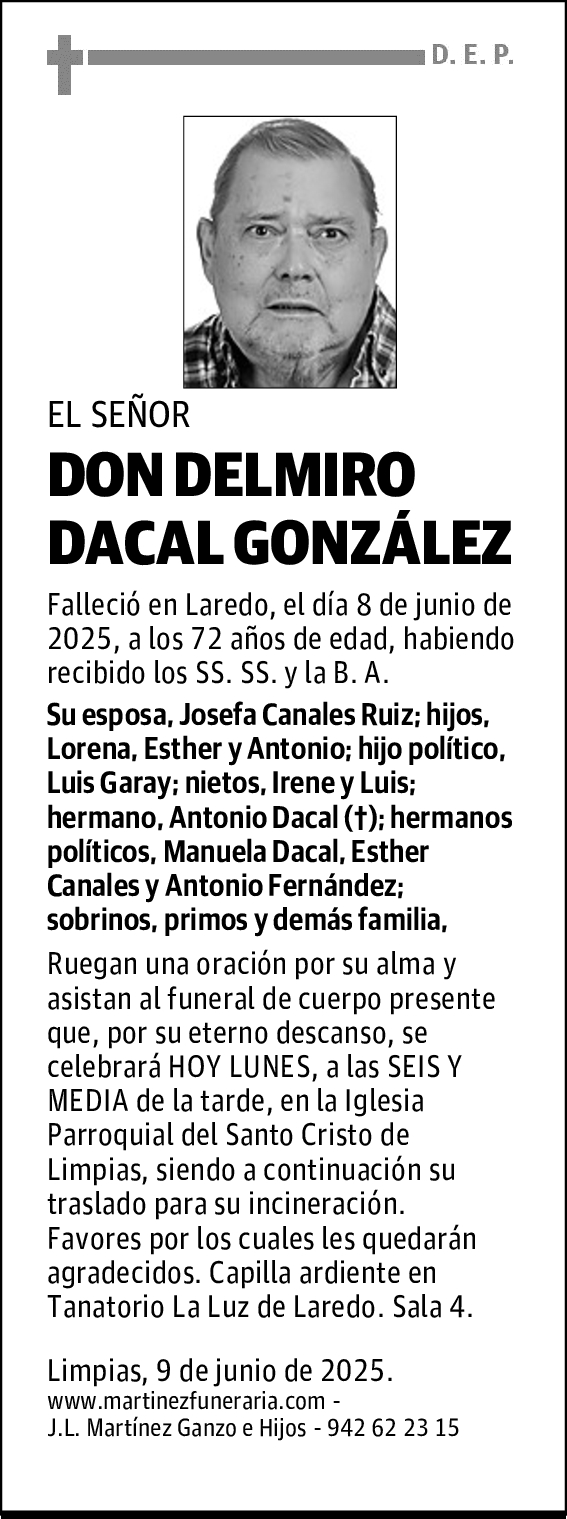 DON DELMIRO DACAL GONZÁLEZ