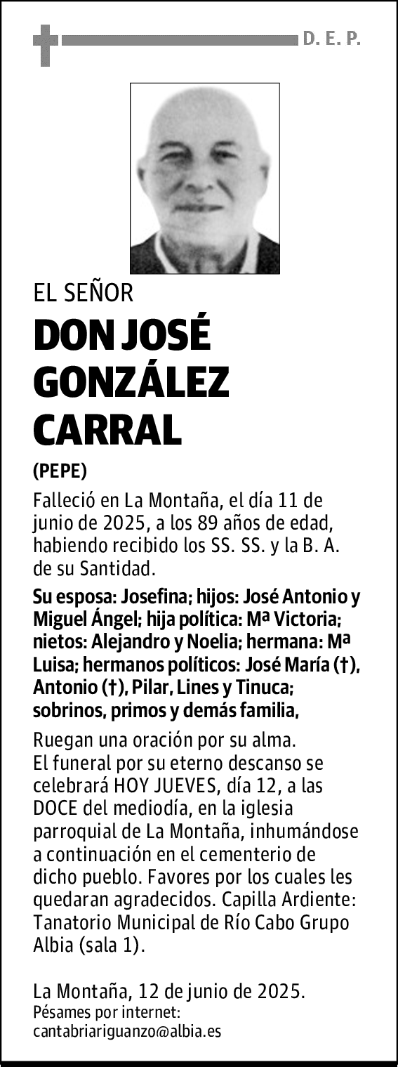 DON JOSÉ GONZÁLEZ CARRAL