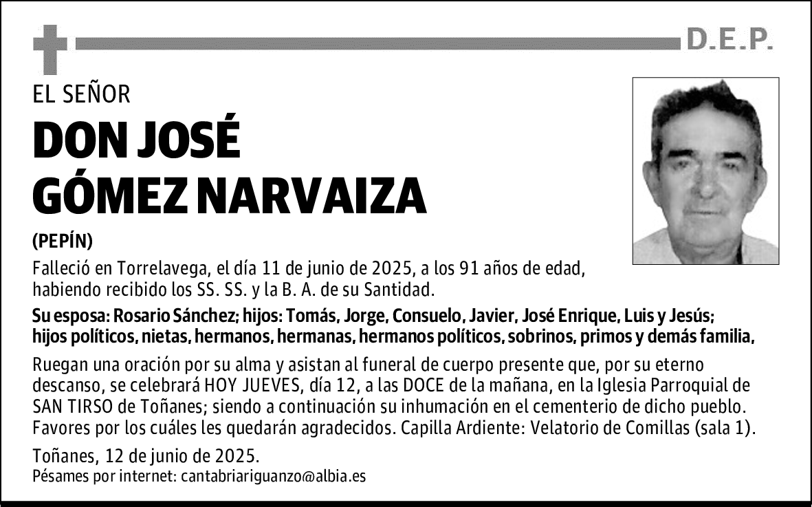 DON JOSÉ GÓMEZ NARVAIZA