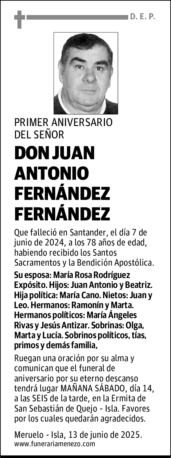 DON JUAN ANTONIO FERNÁNDEZ FERNÁNDEZ
