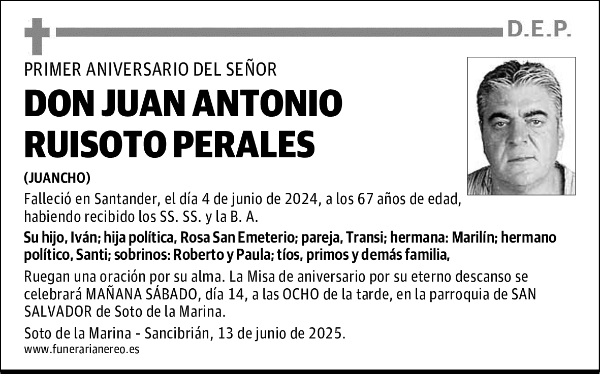 DON JUAN ANTONIO RUISOTO PERALES