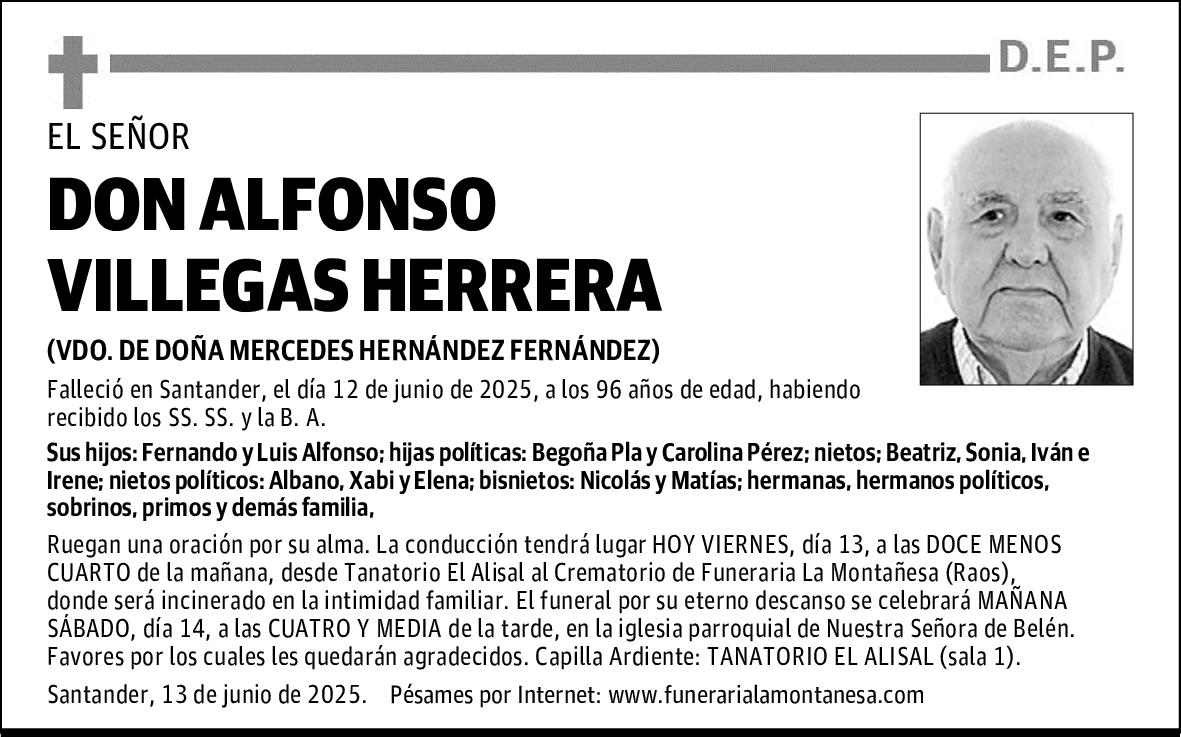 DON ALFONSO VILLEGAS HERRERA