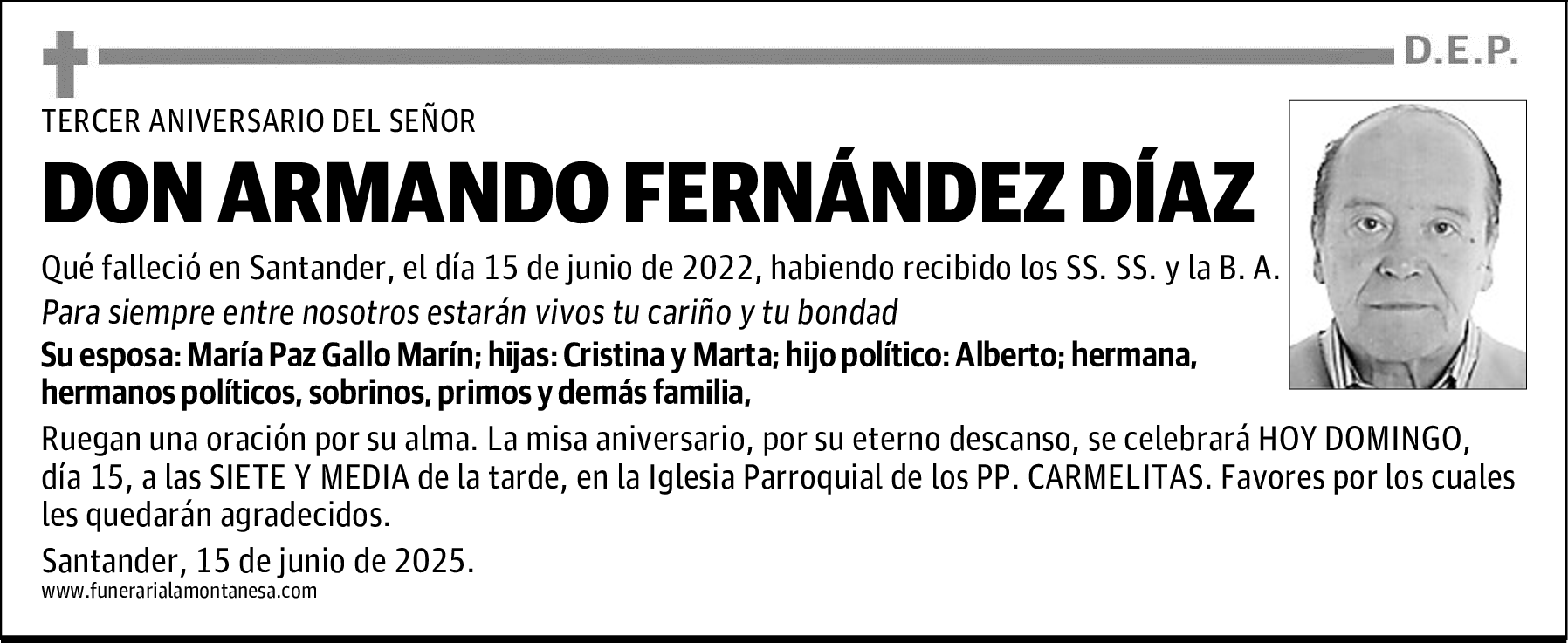 DON ARMANDO FERNÁNDEZ DÍAZ