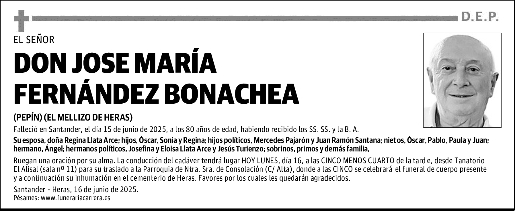 DON JOSE MARÍA FERNÁNDEZ BONACHEA