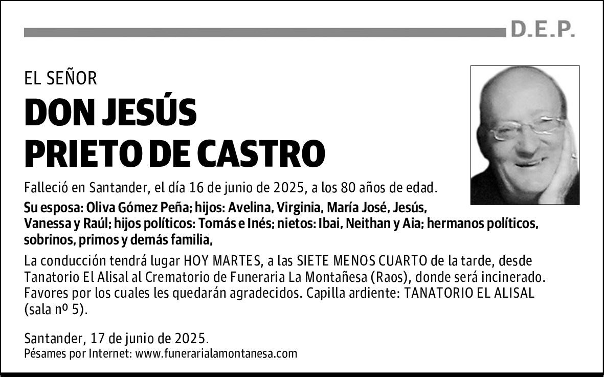 DON JESÚS PRIETO DE CASTRO