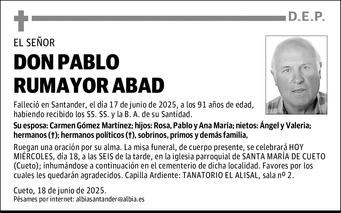 DON PABLO RUMAYOR ABAD