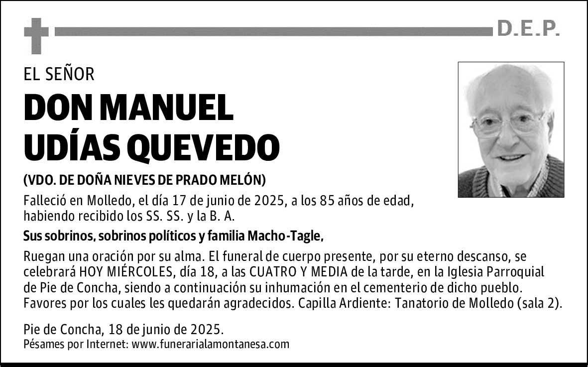 DON MANUEL UDÍAS QUEVEDO