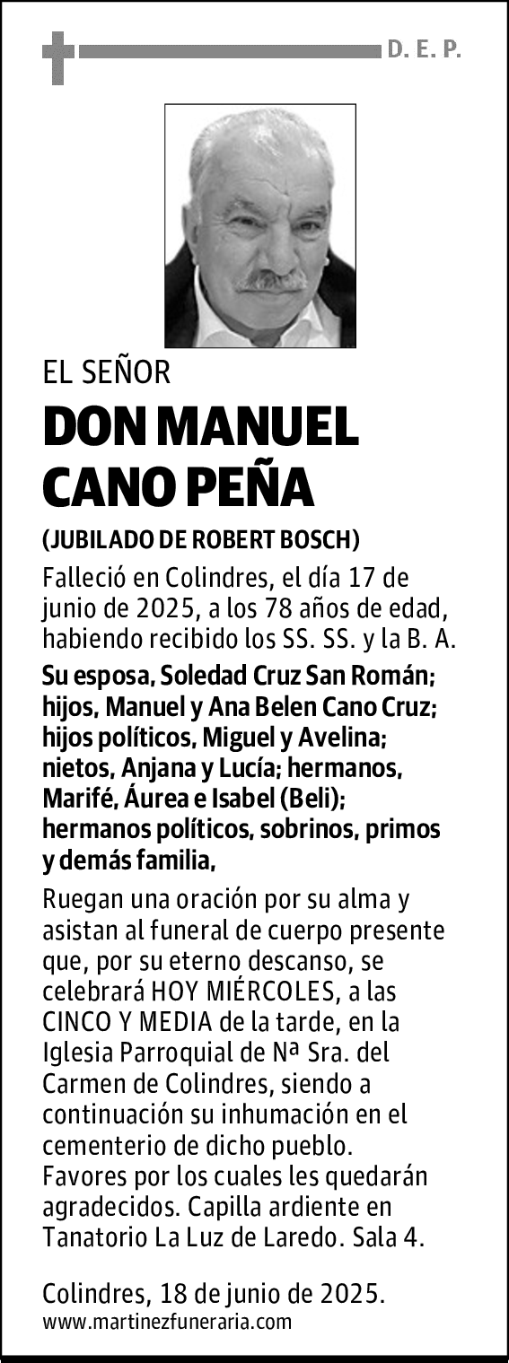 DON MANUEL CANO PEÑA