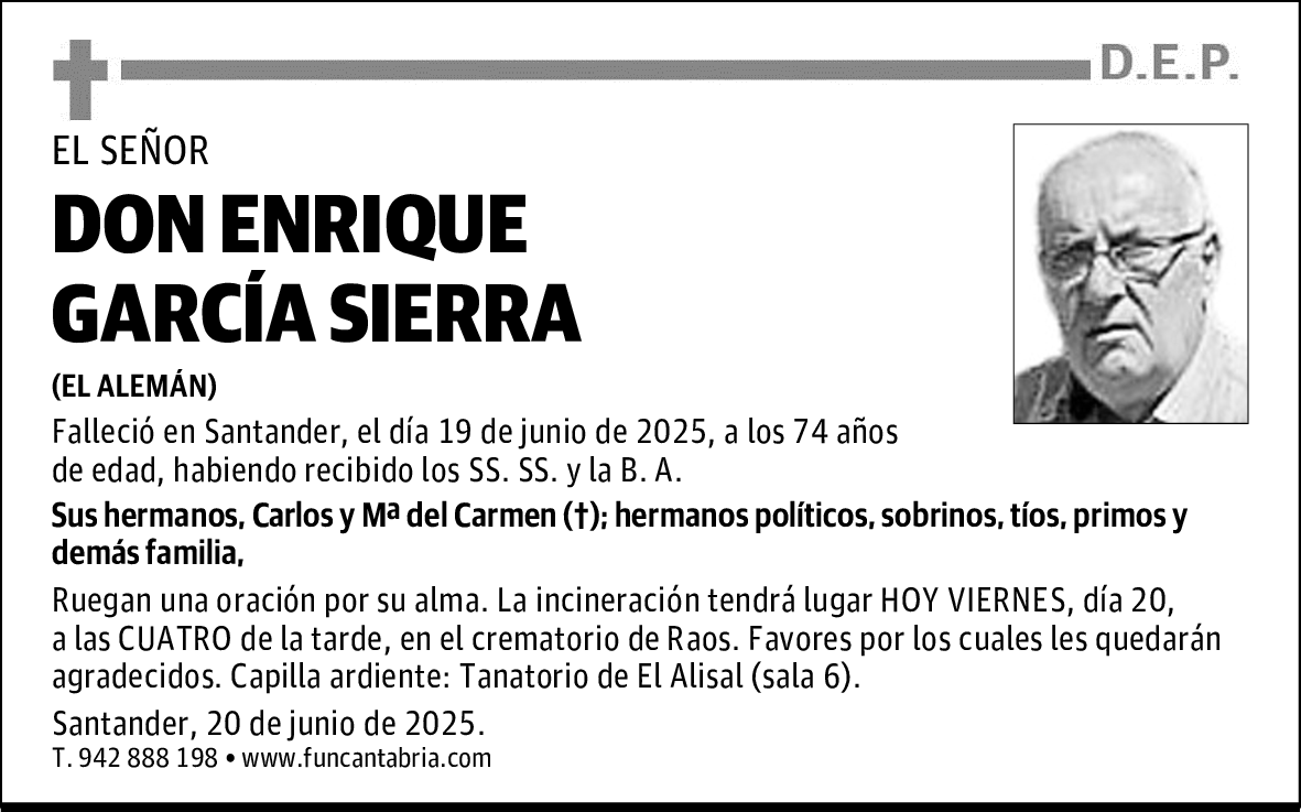 DON ENRIQUE GARCÍA SIERRA