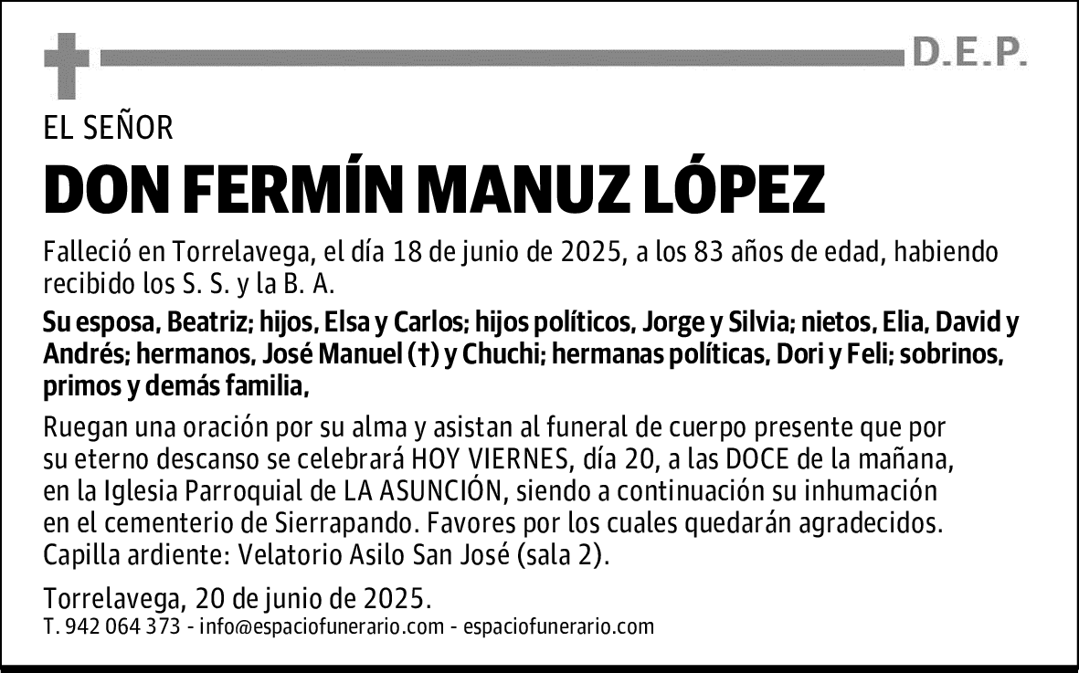 DON FERMÍN MANUZ LÓPEZ