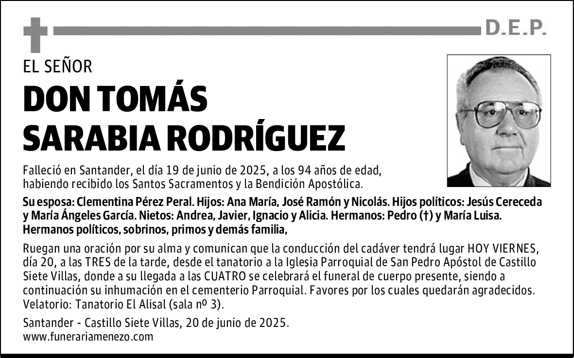 DON TOMÁS SARABIA RODRÍGUEZ