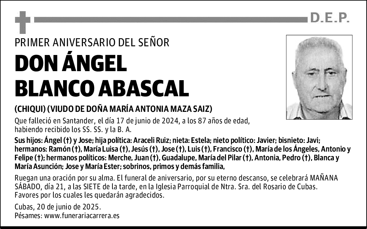 DON ÁNGEL BLANCO ABASCAL