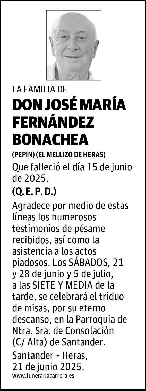 DON JOSE MARÍA FERNÁNDEZ BONACHEA