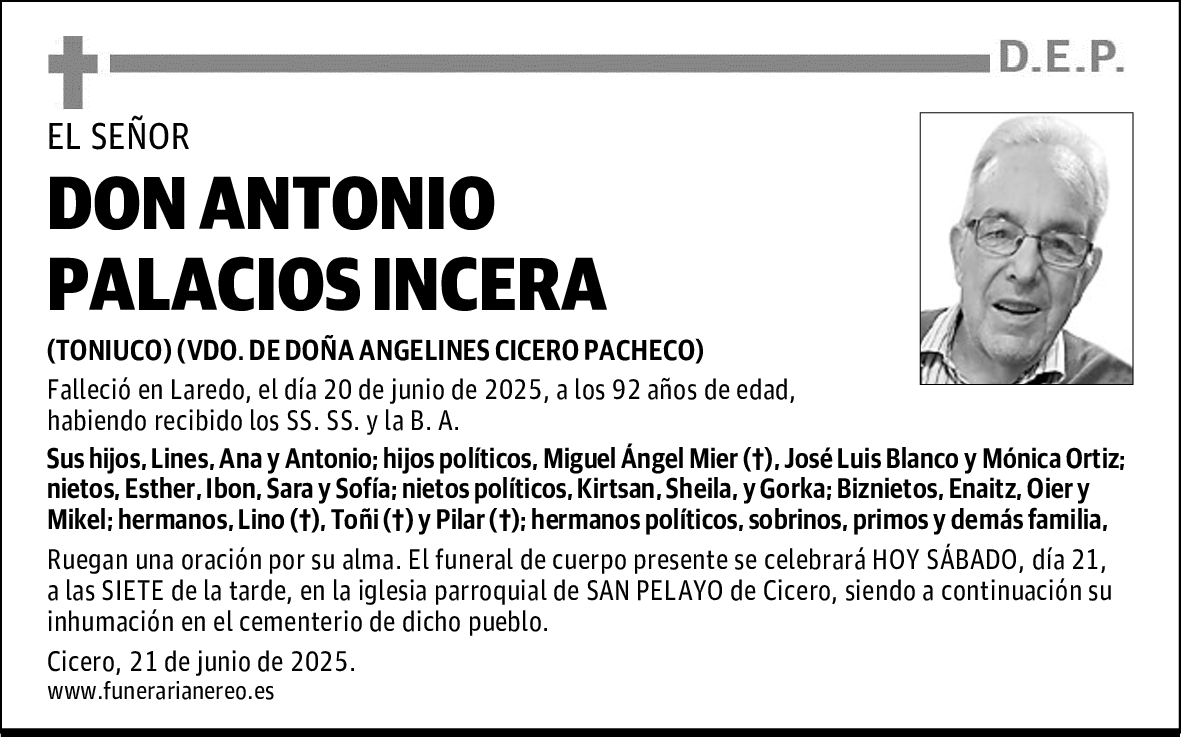 DON ANTONIO PALACIOS INCERA