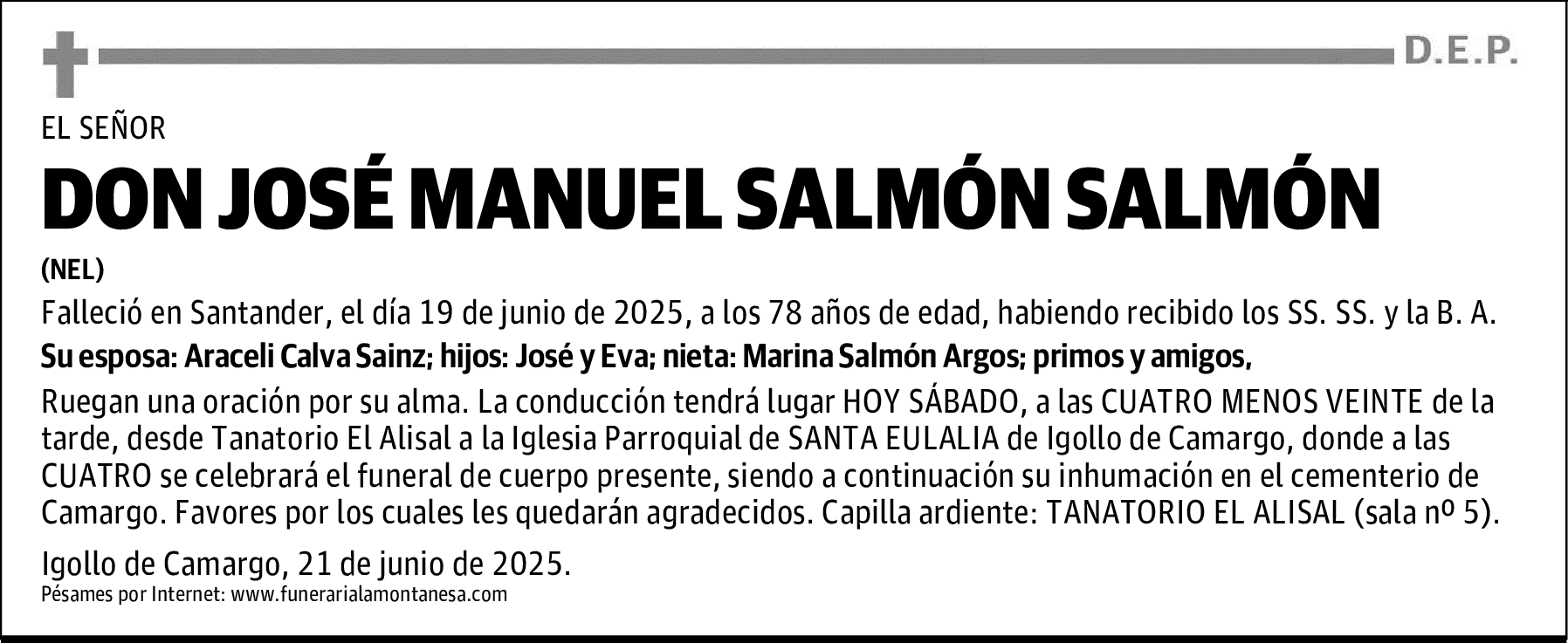 DON JOSÉ MANUEL SALMÓN SALMÓN