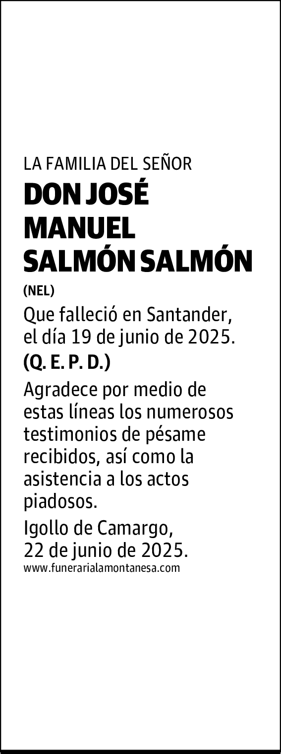 DON JOSÉ MANUEL SALMÓN SALMÓN