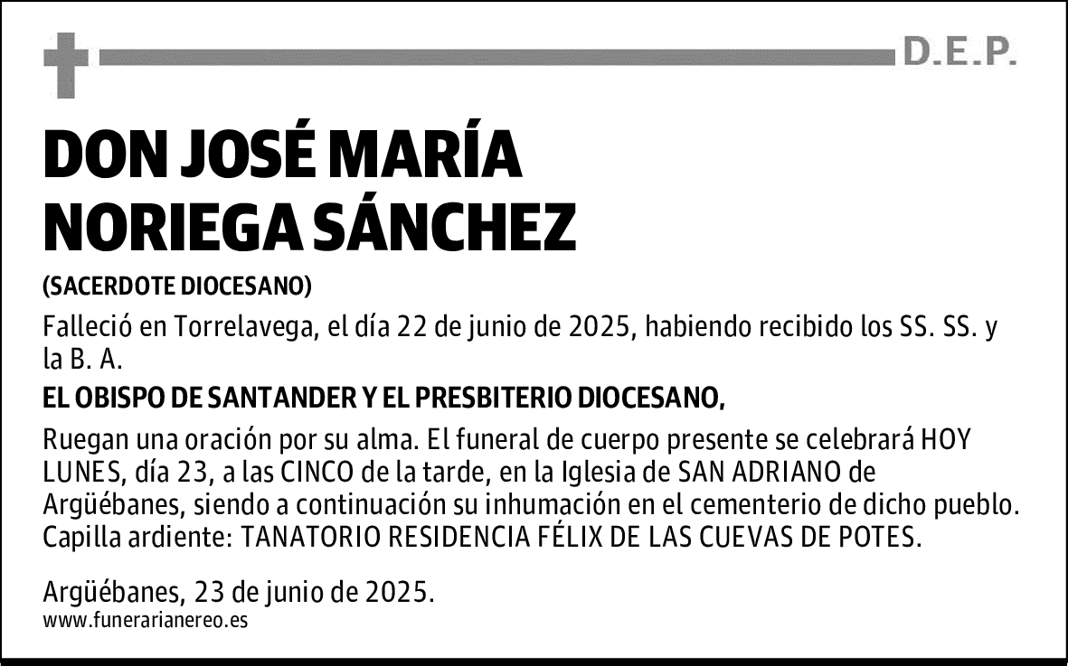 DON JOSÉ MARÍA NORIEGA SÁNCHEZ