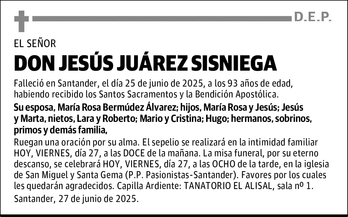 DON JESÚS JUÁREZ SISNIEGA