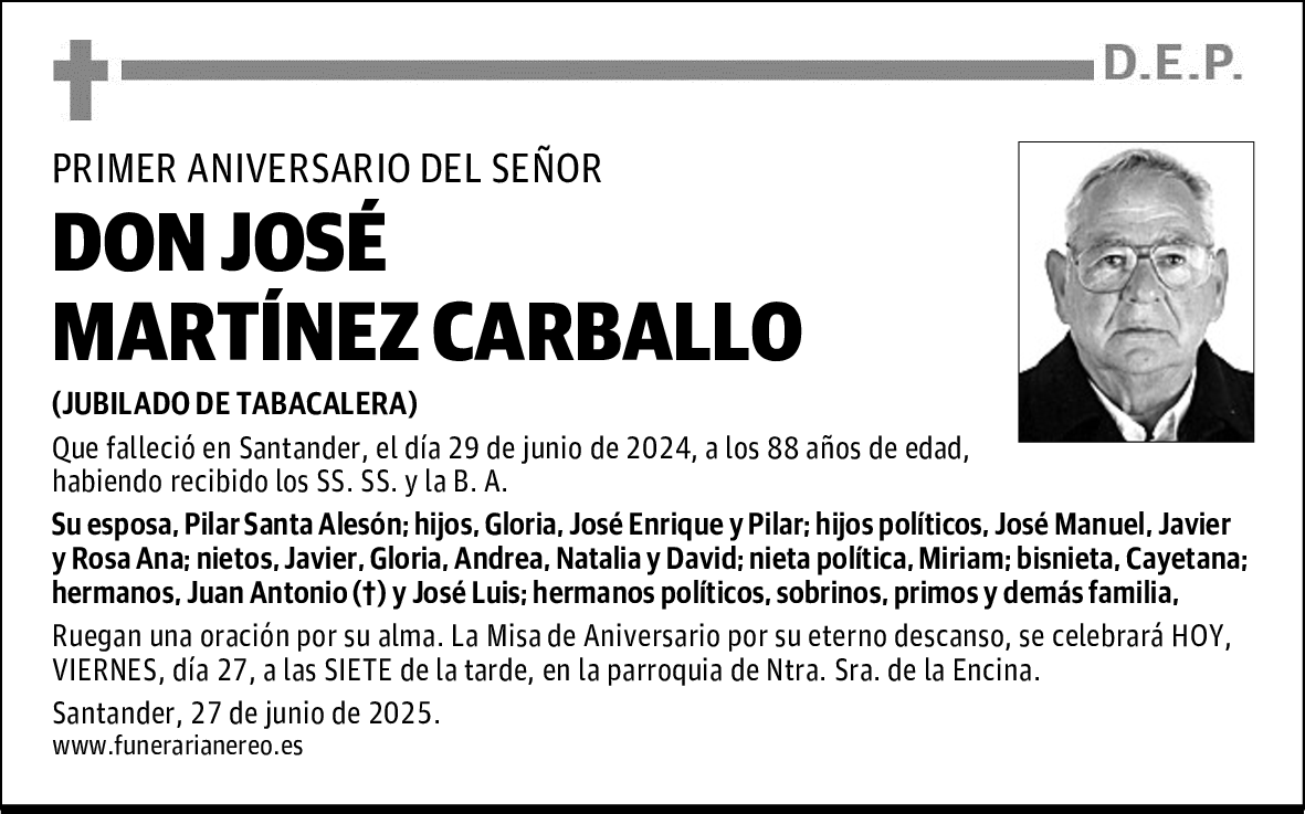 DON JOSE MARTÍNEZ CARBALLO