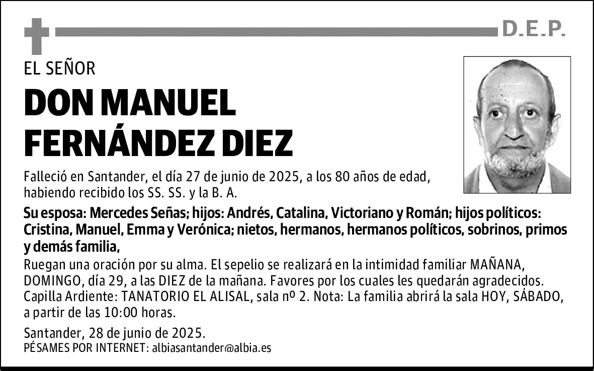 DON MANUEL FERNÁNDEZ DIEZ