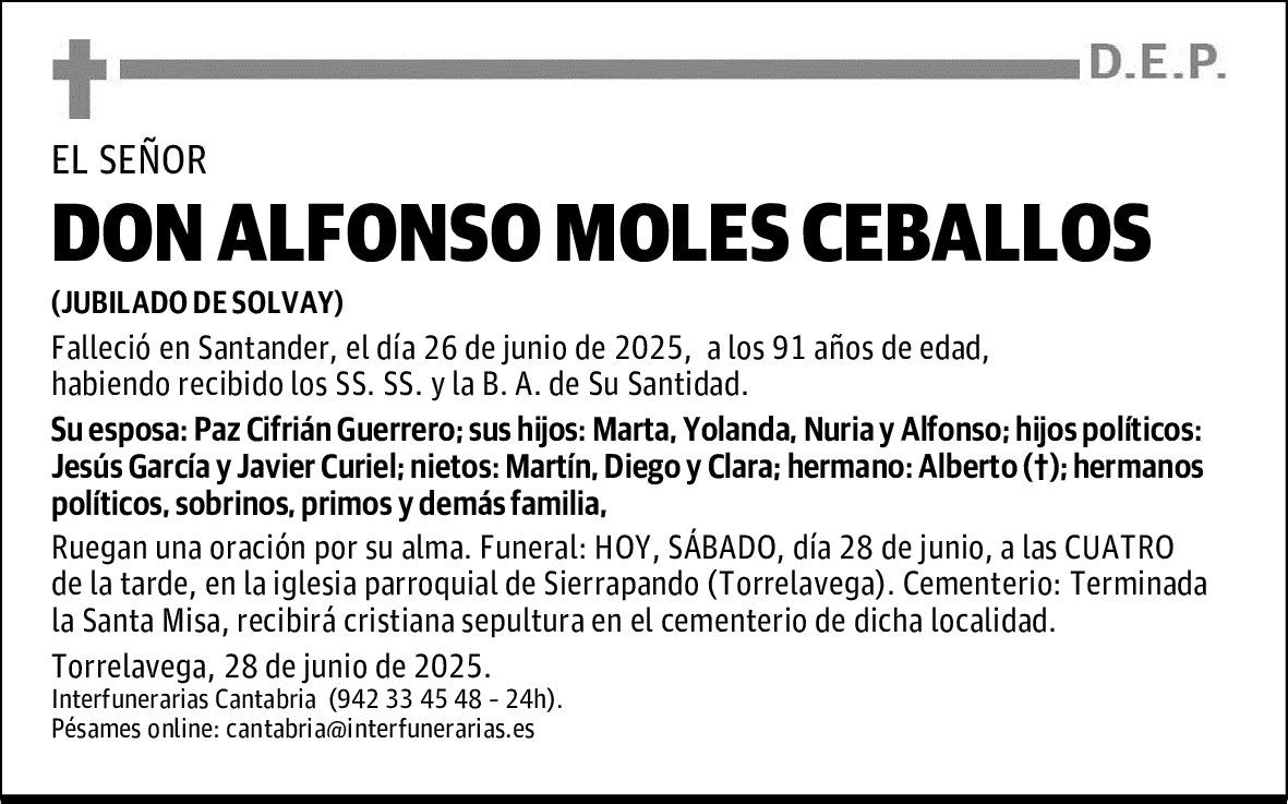 DON ALFONSO MOLES CEBALLOS