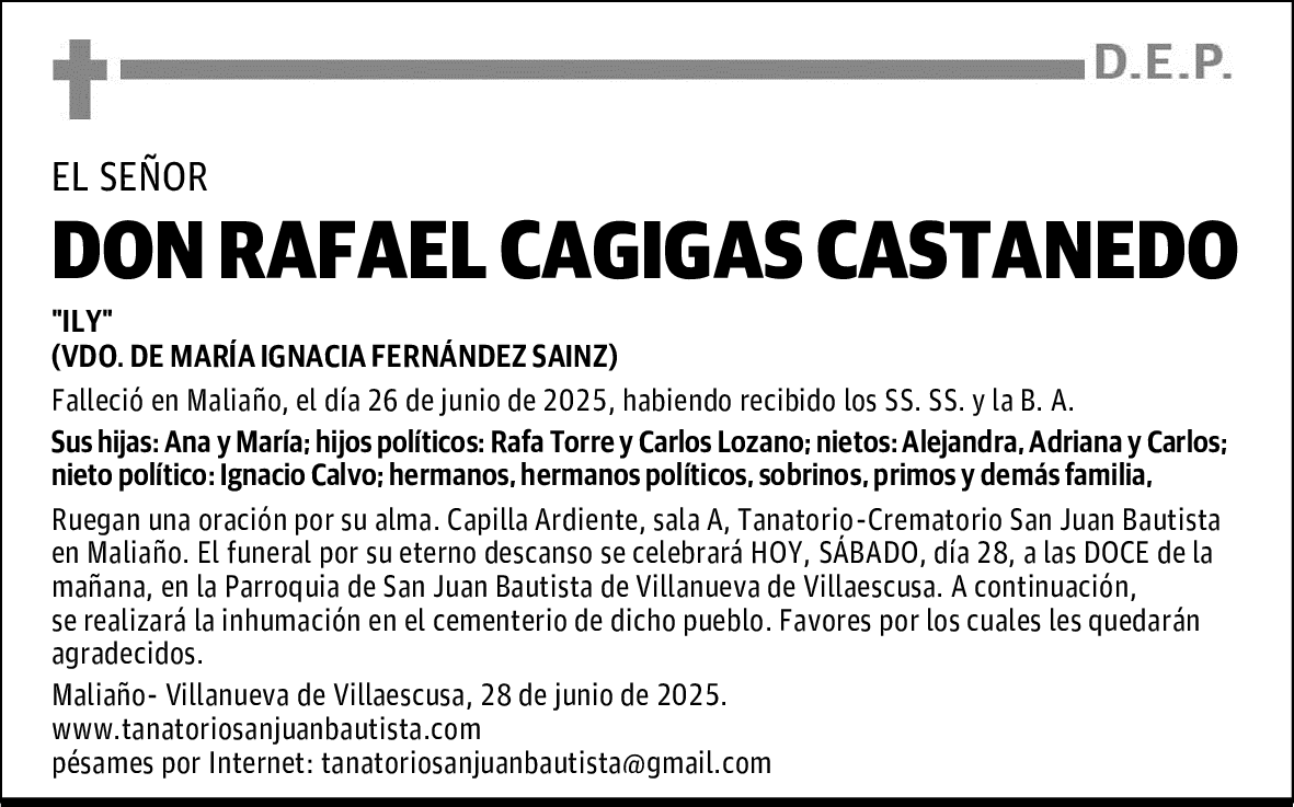 DON RAFAEL CAGIGAS CASTANEDO