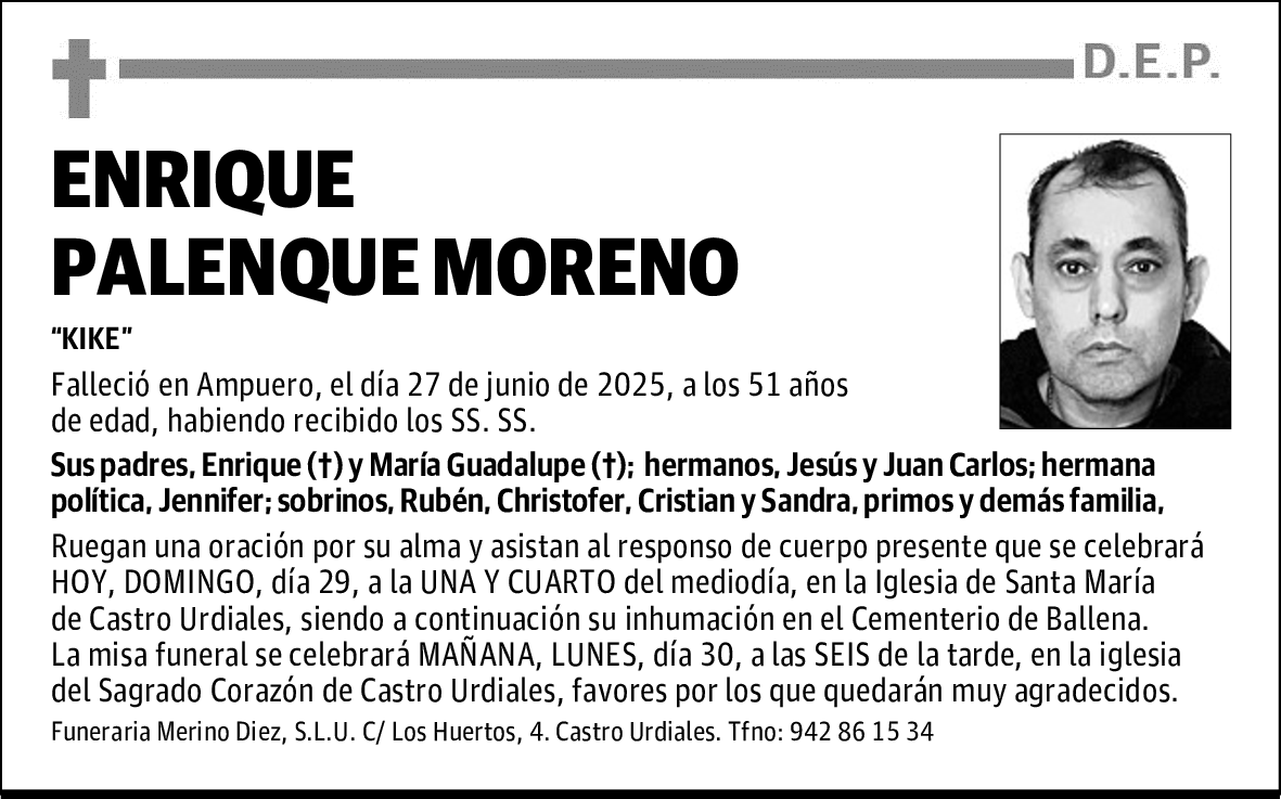 ENRIQUE PALENQUE MORENO