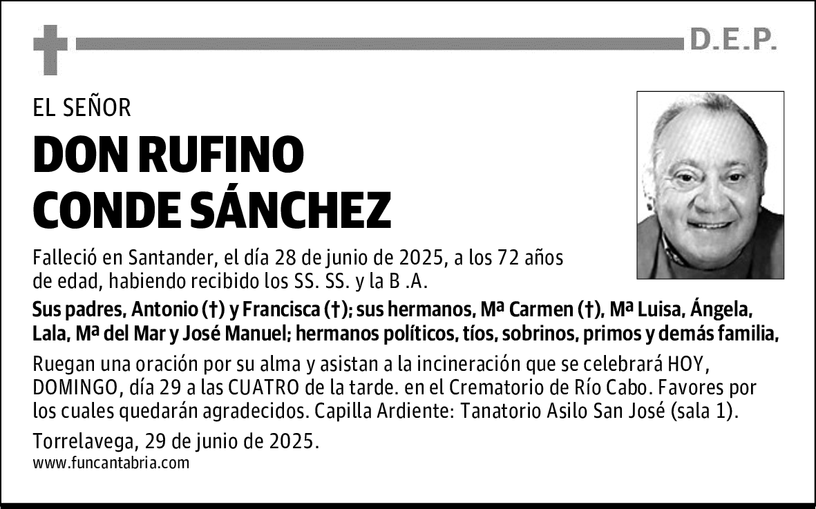 DON RUFINO CONDE SÁNCHEZ