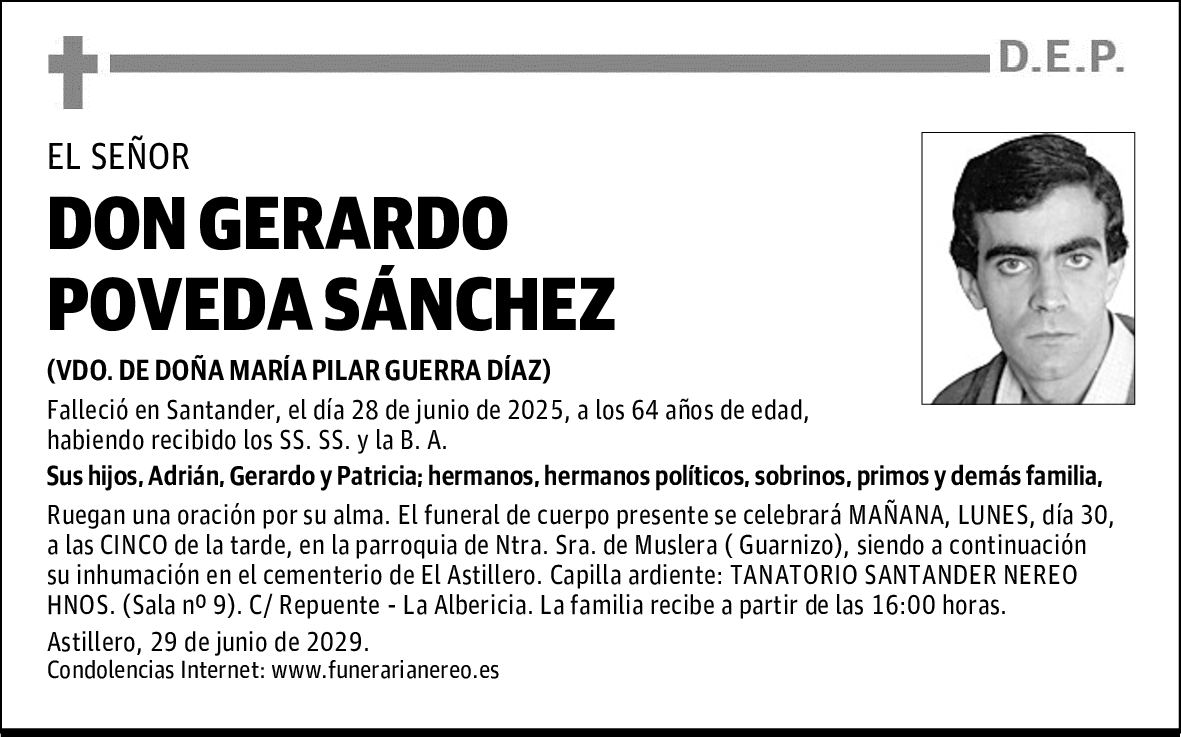DON GERARDO POVEDA SÁNCHEZ