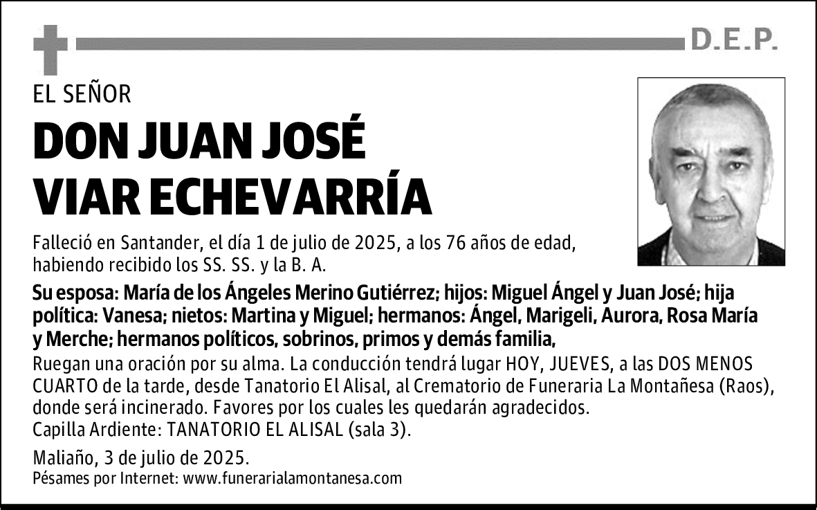 DON JUAN JOSÉ VIAR ECHEVARRÍA