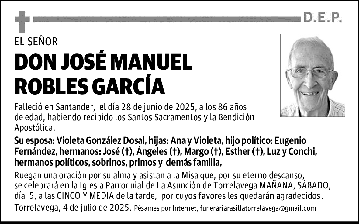 DON JOSÉ MANUEL ROBLES GARCÍA