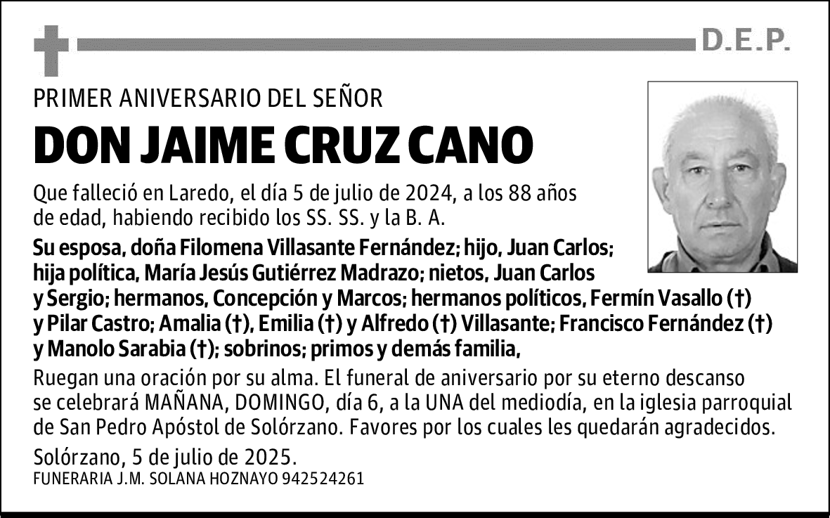 DON JAIME CRUZ CANO