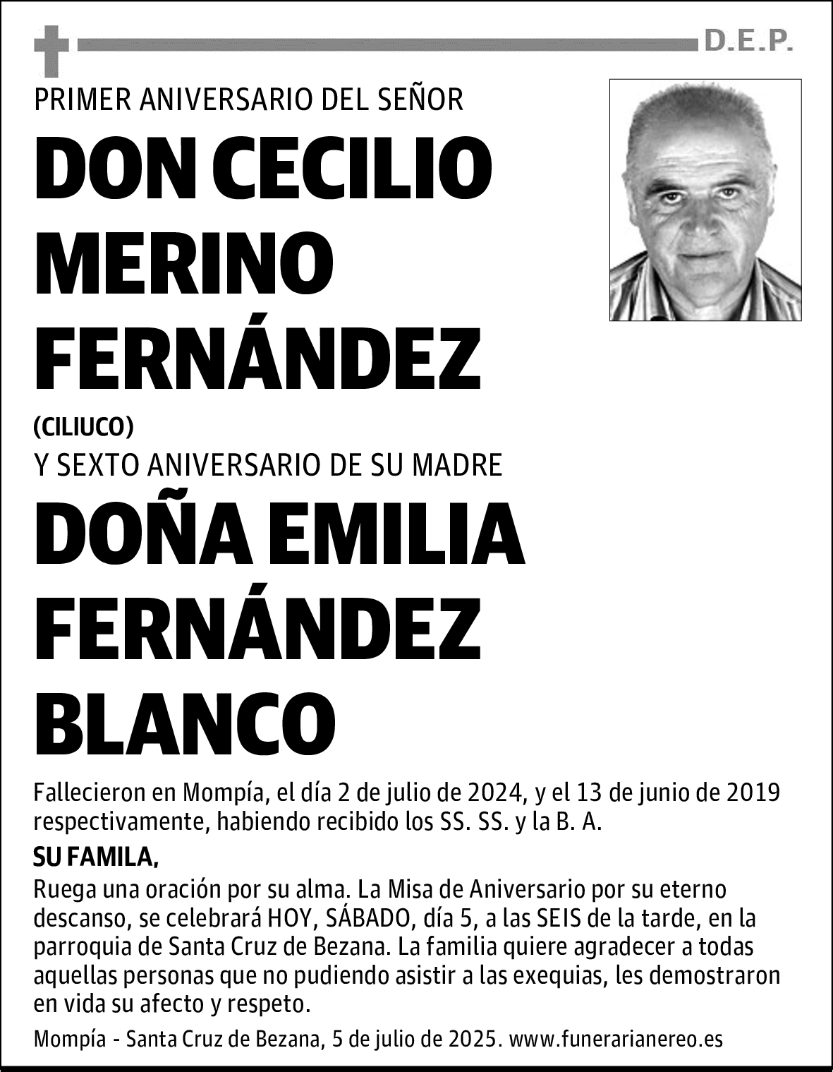 DON CECILIO MERINO FERNÁNDEZ