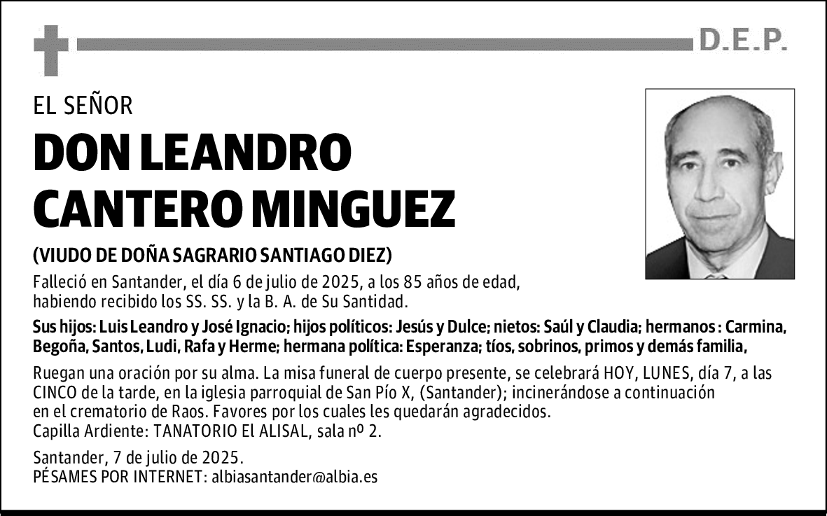 DON LEANDRO CANTERO MINGUEZ